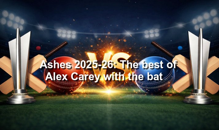 Ashes 2025-26: The best of Alex Carey with the bat